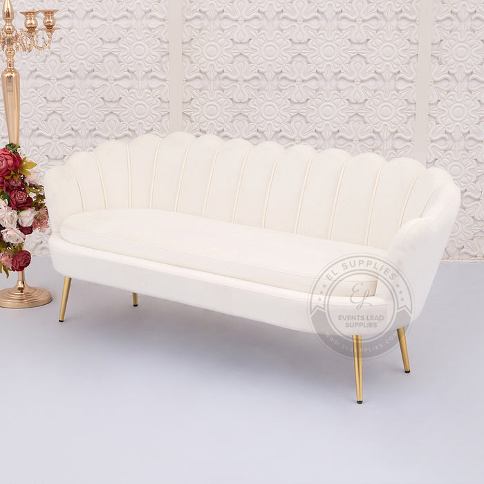 LULU Sofa White Three-Seater