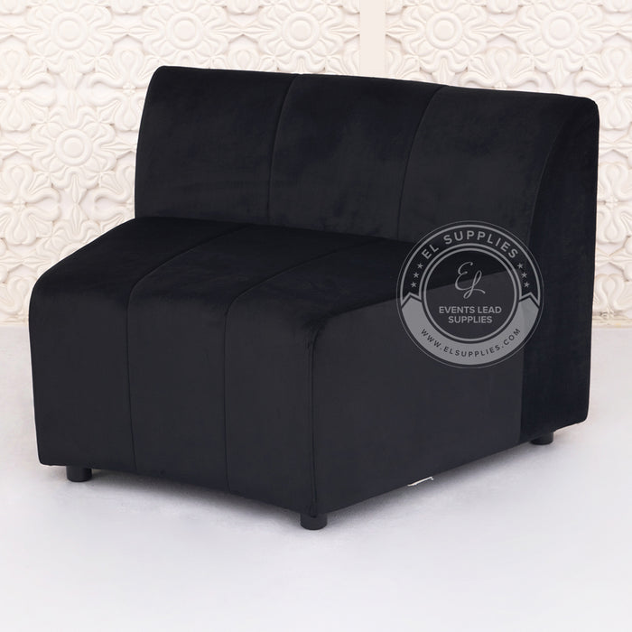 ARORA Black Curved Modular Sofa