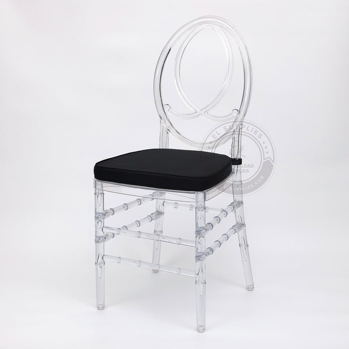 PHOENIX Clear Resin Chair with Free Cushion