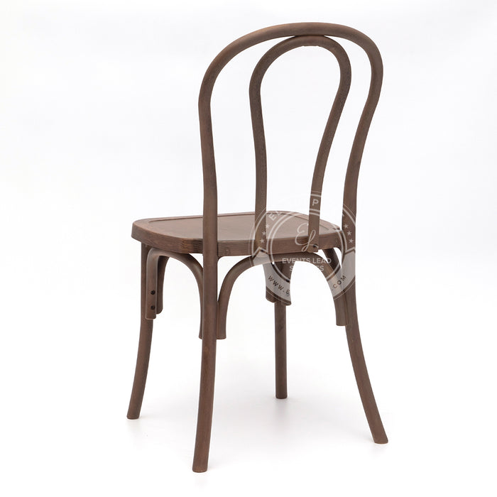 BENTWOOD Dark Brown Wood-Grain Resin Chair