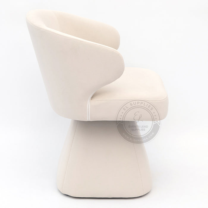 LARACHE White Accent Chair
