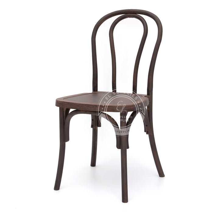 BENTWOOD Dark Walnut Wood-Grain Resin Chair