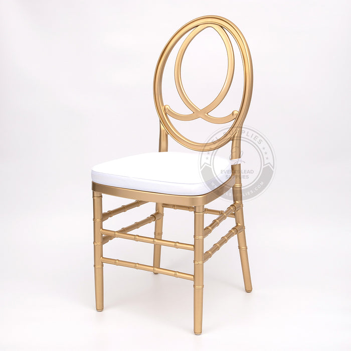 PHOENIX Gold Resin Chair with Free Cushion