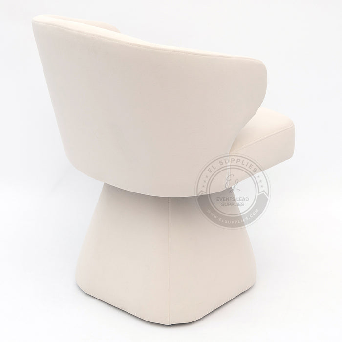 LARACHE White Accent Chair