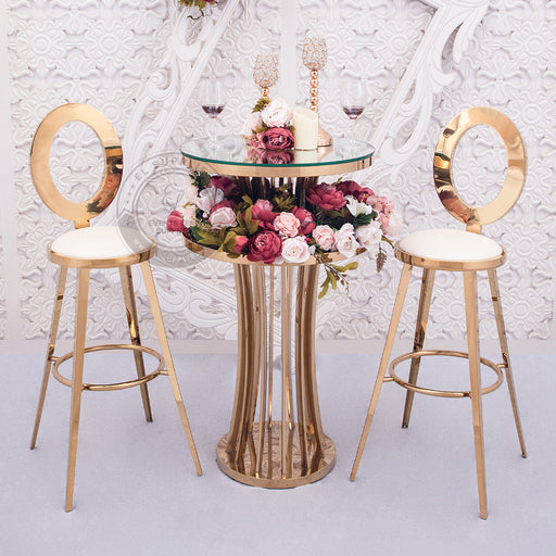 FERRERO Cocktail Table with flowers chairs and drinks