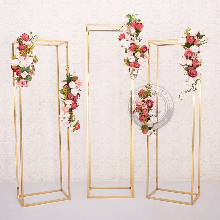 ISTAMAI Gold Rectangular Stand 7'