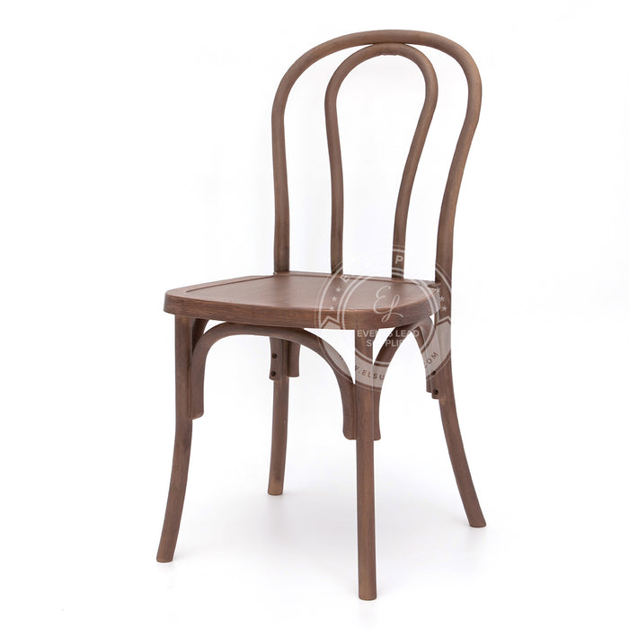 BENTWOOD Dark Brown Wood-Grain Resin Chair