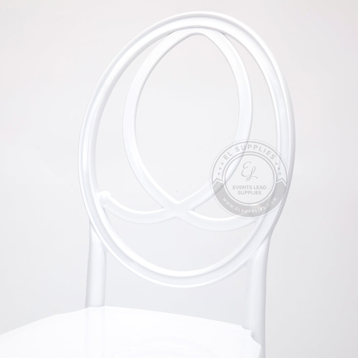 PHOENIX White Resin Chair with Free Cushion