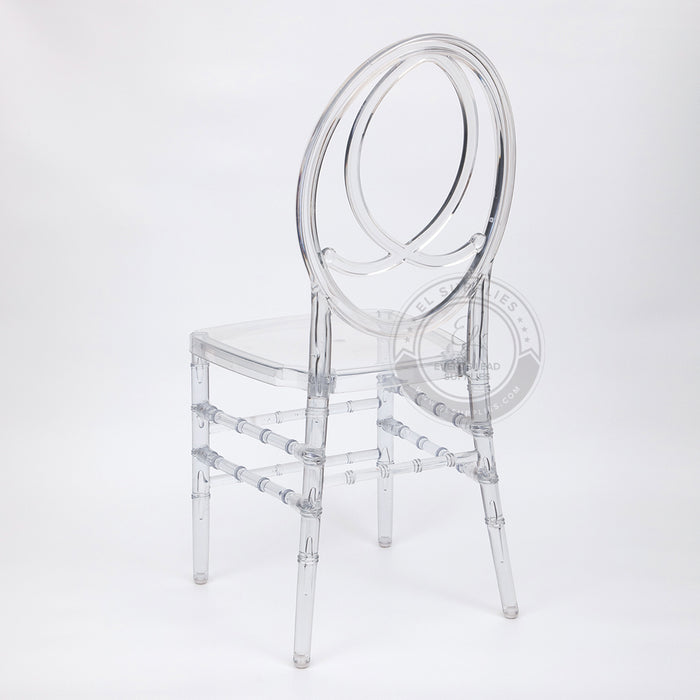 PHOENIX Clear Resin Chair with Free Cushion