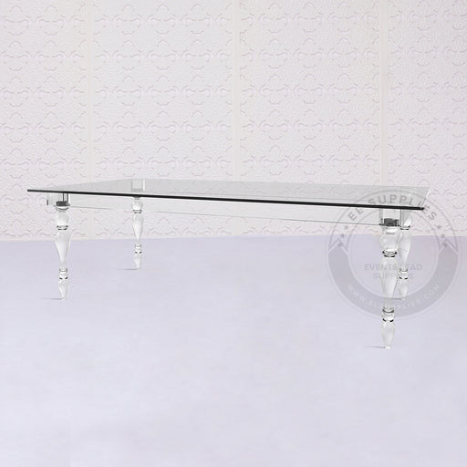 acrylic dining table - 8 foot