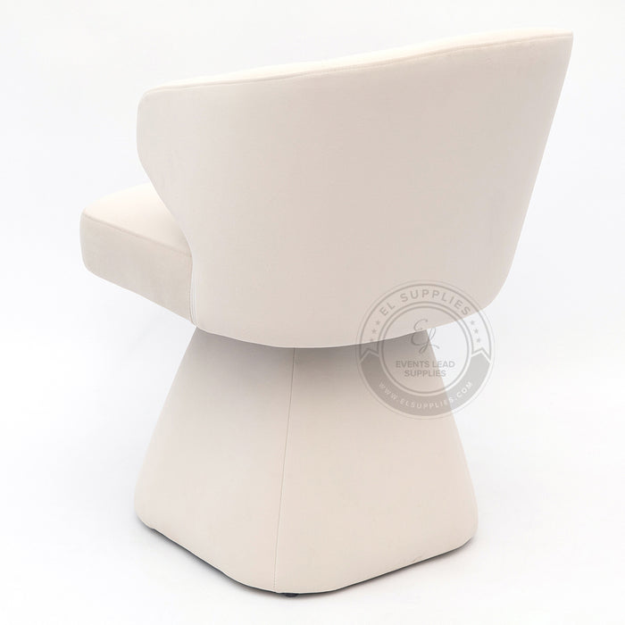LARACHE White Accent Chair