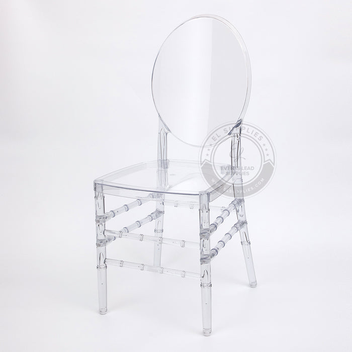 FLORENCE Clear Resin Chair with Free Cushion