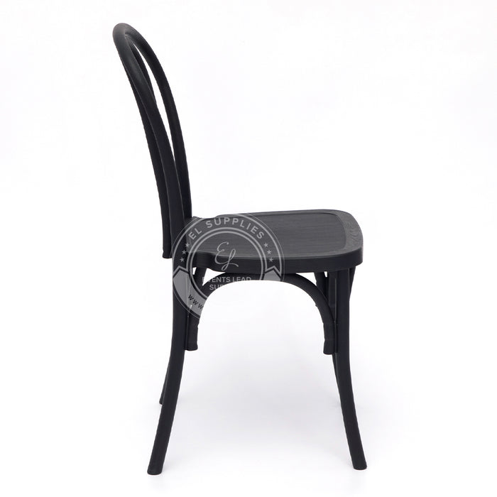 BENTWOOD Black Wood-Grain Resin Chair