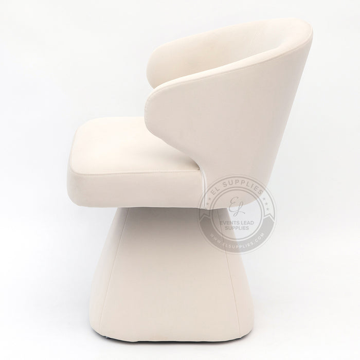 LARACHE White Accent Chair