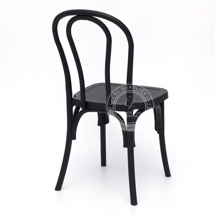 BENTWOOD Black Wood-Grain Resin Chair