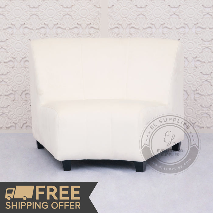 ARORA White Curved Modular Sofa