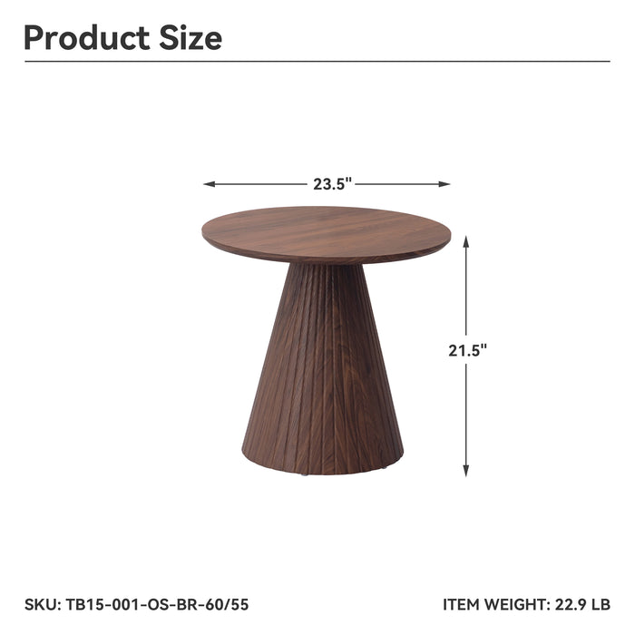 CONO Dark Brown Accent Table