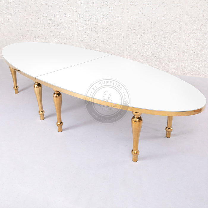 ADSULLATA Oval Gold Table 10ft