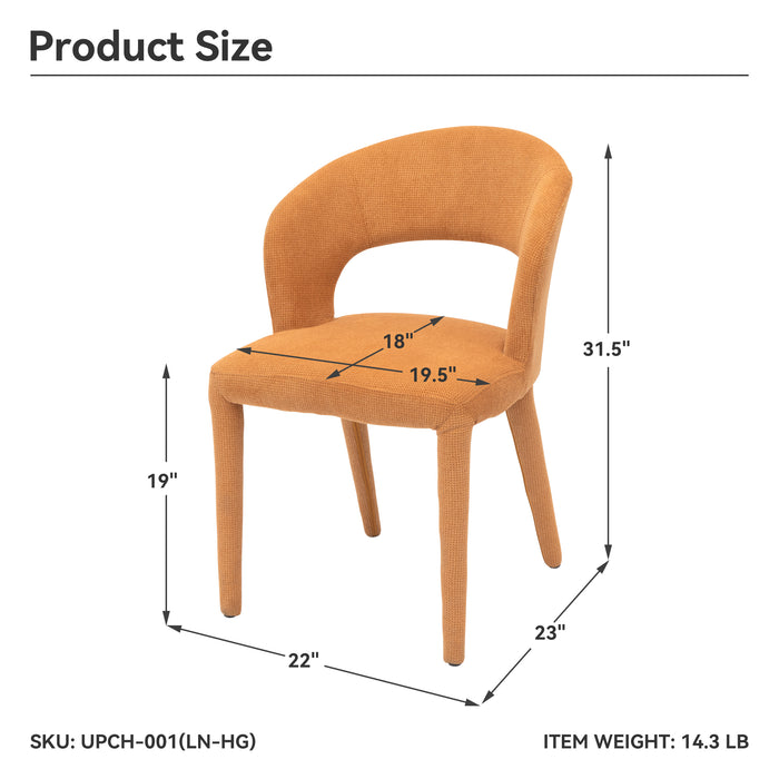 HADEEL Honey Gold Accent Chair