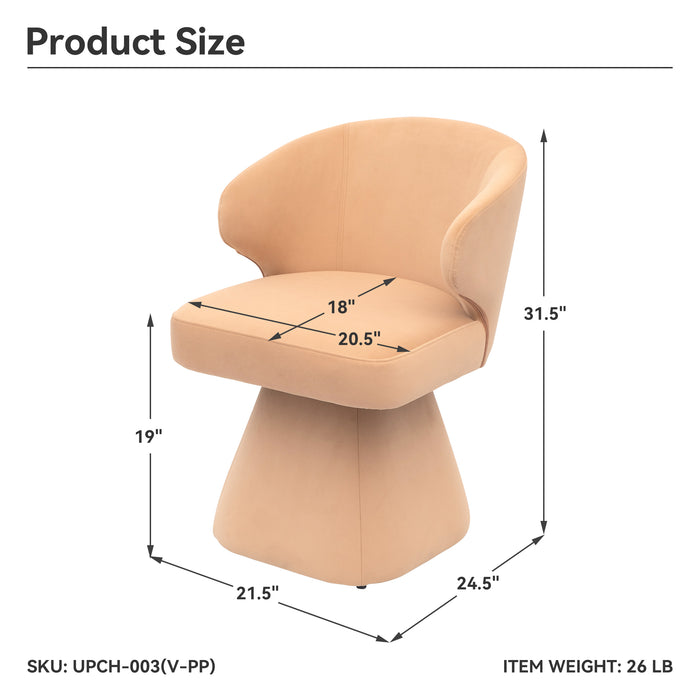 LARACHE Light Tan Accent Chair