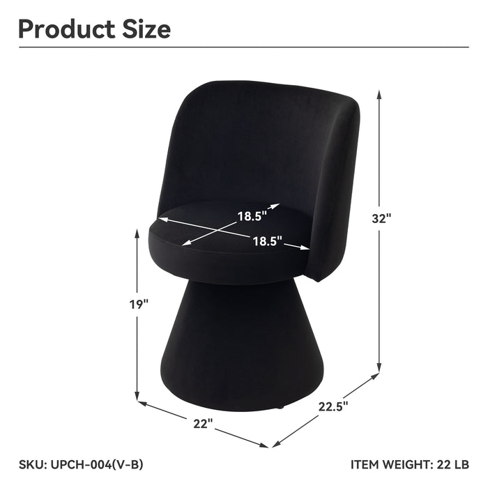 MARTIL Black Accent Chair