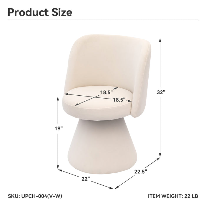 MARTIL White Accent Chair