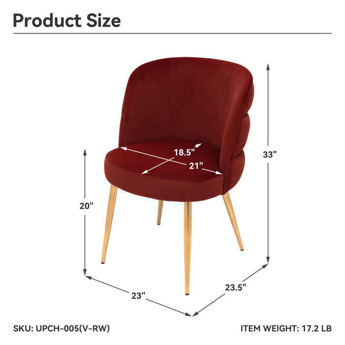 NADOR Red Wine Accent Chair