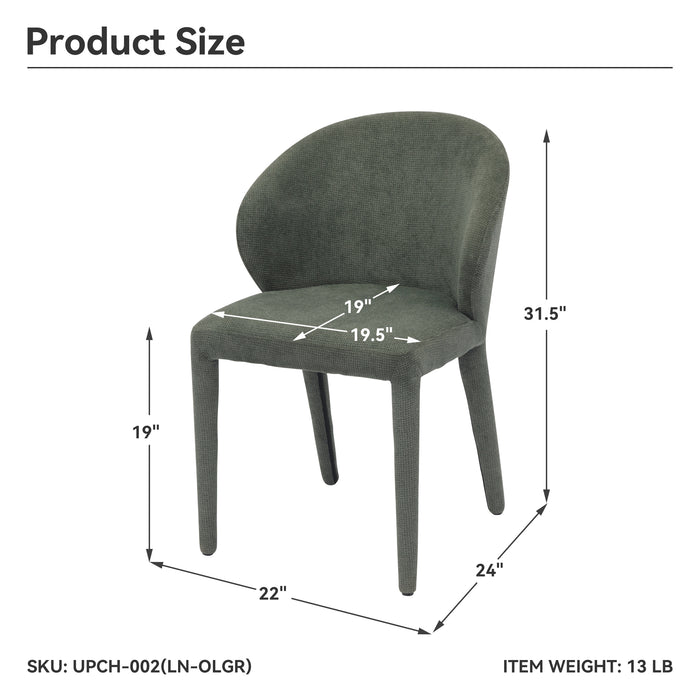 RAGID Olive Green Accent Chair