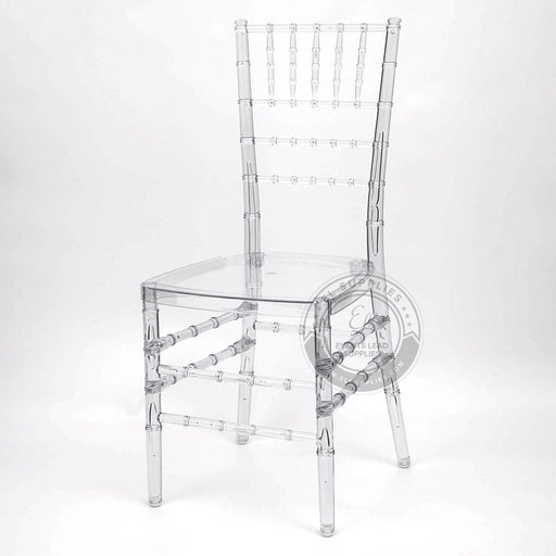 Clear Resin Monoblock Chiavari Chair Durable with Free