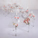round glass acrylic dining table