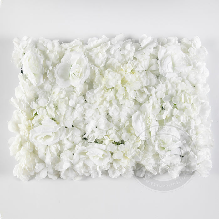 Silk Rose & Hydrangea Flower Panels - Off-White or Champagne - 24" x 16" - UV Protected