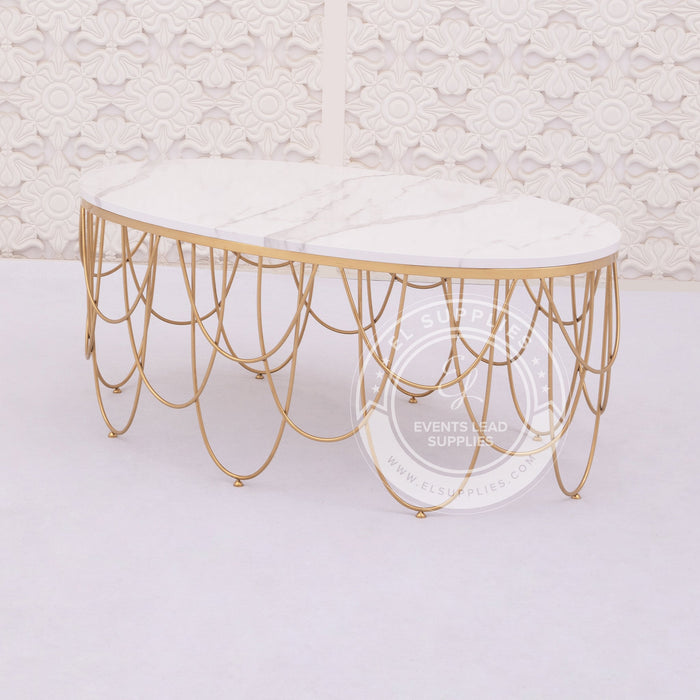 SHALAAL Gold Coffee Table Set