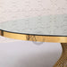 oval glass dining table for 6
