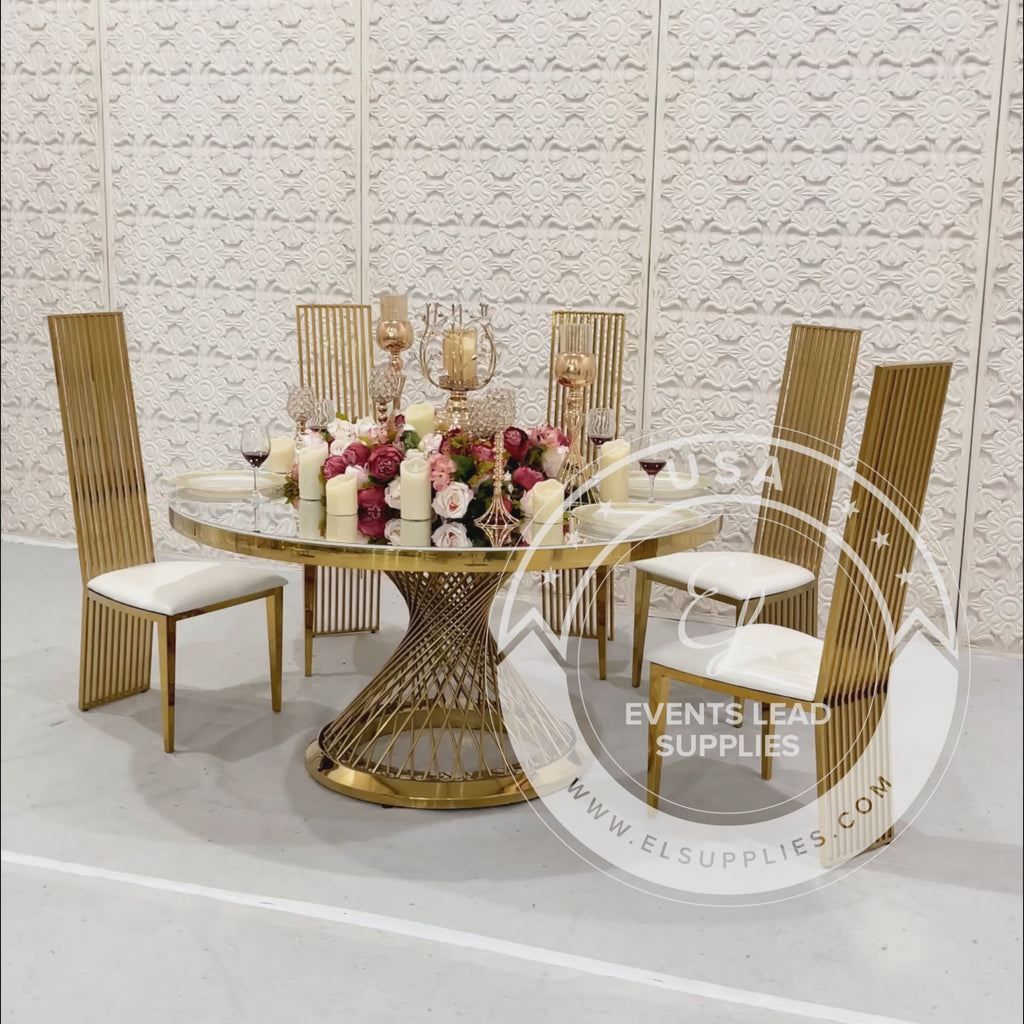round dining table set
