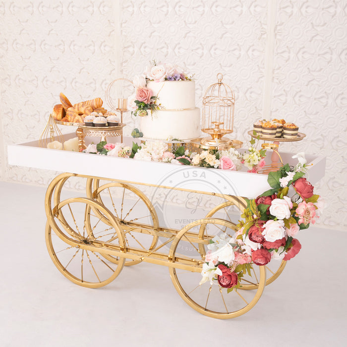 GLYKERIA Gold and White Cart