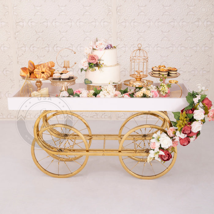 GLYKERIA Gold and White Cart
