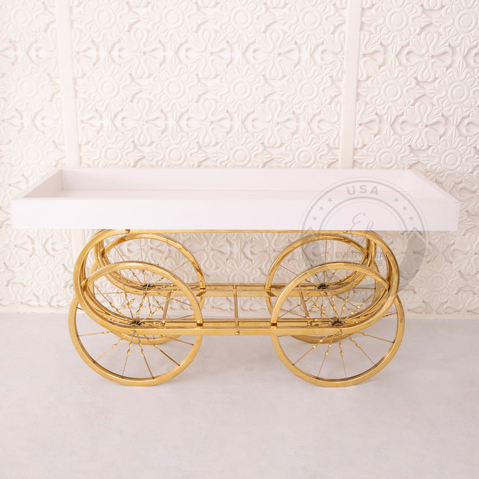 GLYKERIA Gold and White Cart