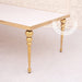 white and gold event dining table 