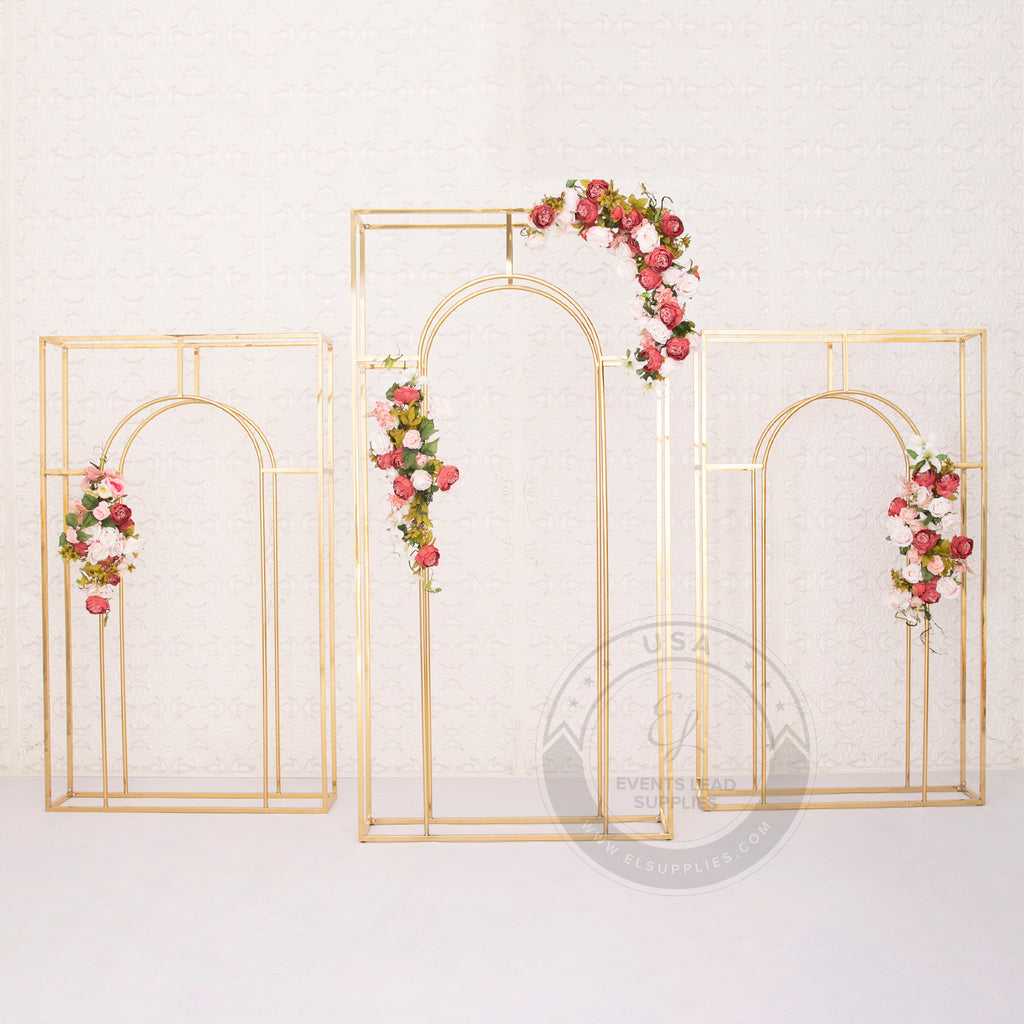 Metal Wedding Arch-4' Wedding Arch Table Decor-large -   Unique  wedding centerpieces, Metal wedding arch, Wedding arch