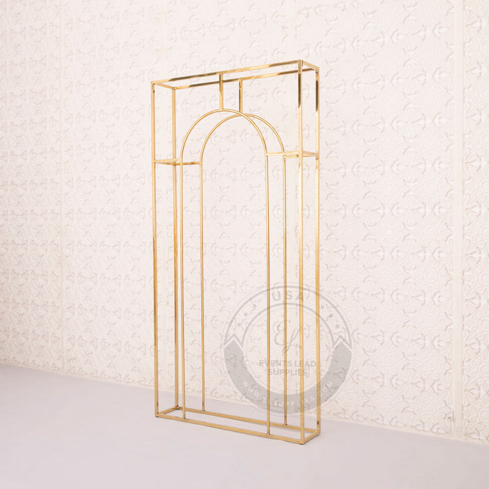 KLYTIE Gold Arch Frame Backdrop Set