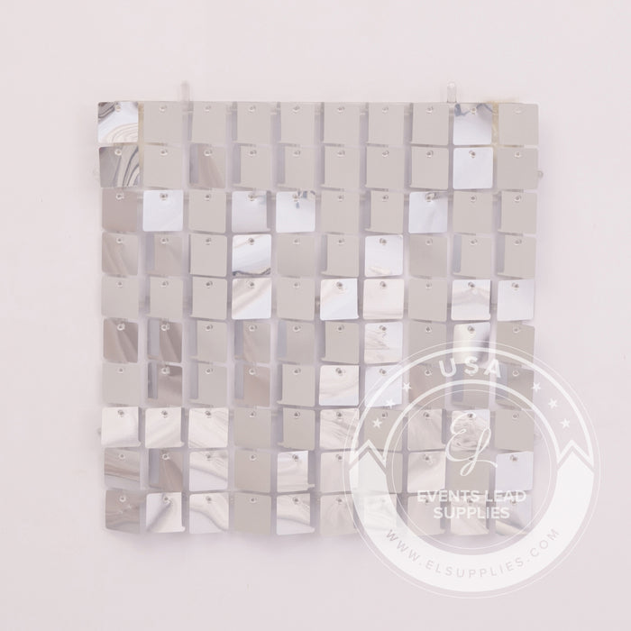 LAMPEROS Shimmer Square 12" x 12" - Silver