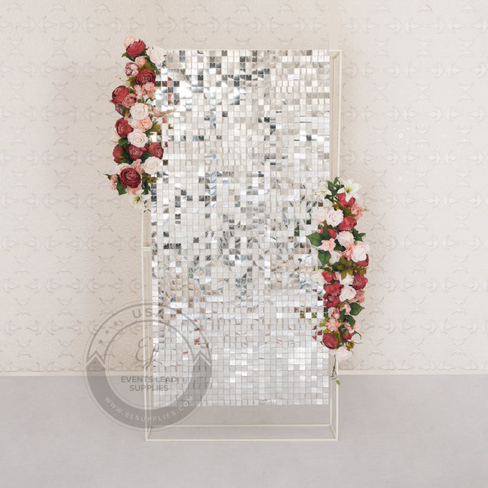 LAMPEROS Shimmer Square 12" x 12" - Silver